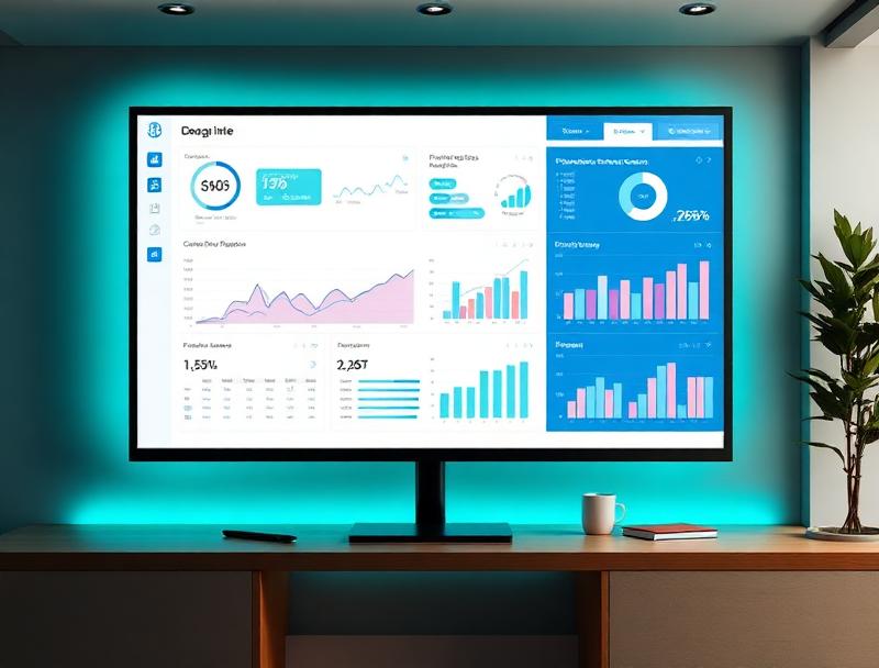 Marketing analytics dashboard showing practice growth
